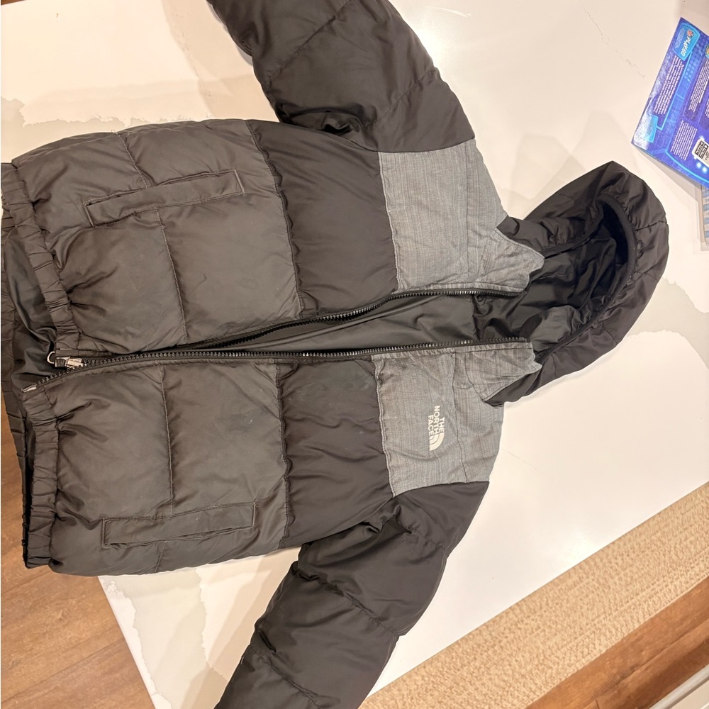 The North Face Black and Gray Hooded Jacket